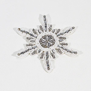 Best new embroidery design star shape beads and rhinestone decoration for clothes patches