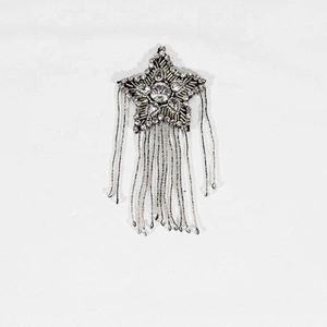 New Design Star Shape Rhinestone Beaded Patches For Decorative Women Bag