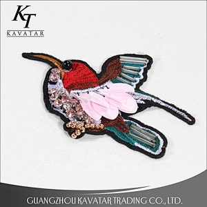 Wholesale 8x11cm mini embroidery pattern patch sew on clothing