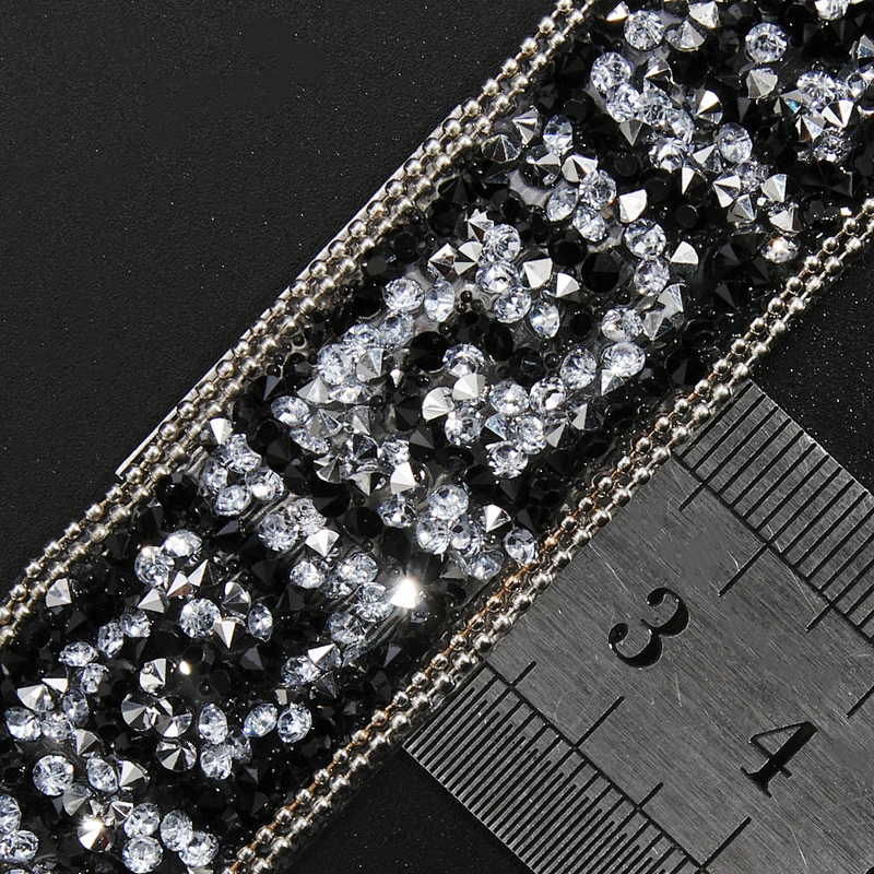Kavatar Wholesale Hotfix Trim Hotfix Motif Designs Banding Trim For Clothing Hotfix Rhinestone For Hat Iron on Trims