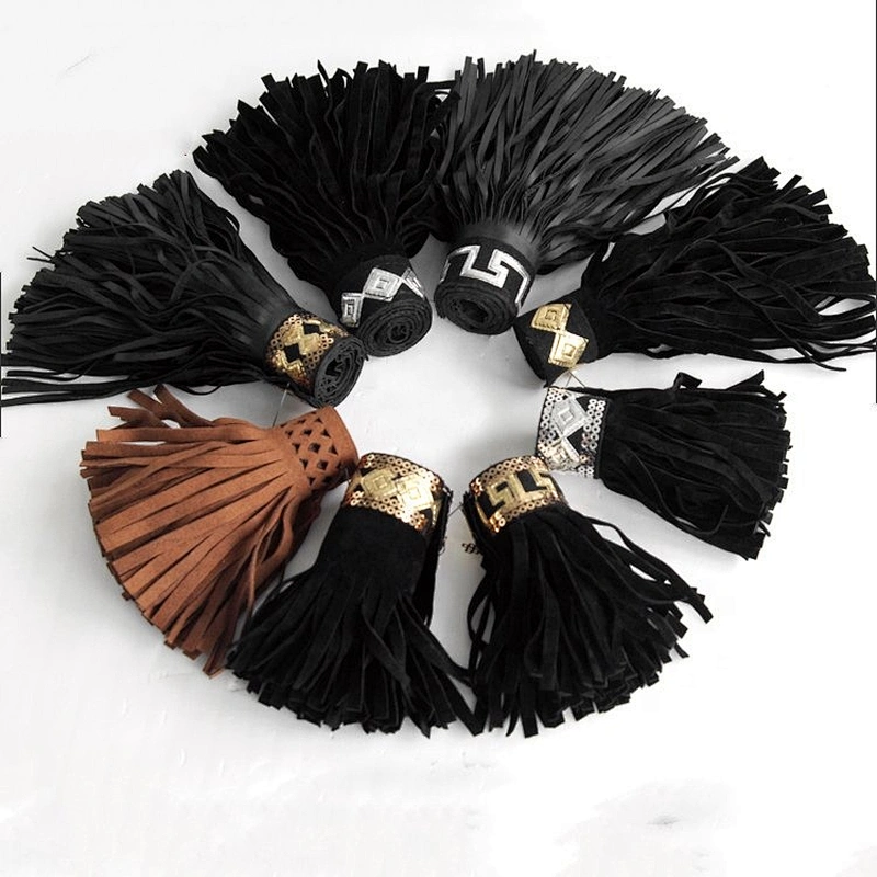 Wholesale Fashion 14cm width faux leather fringe