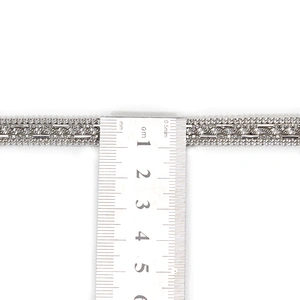 Bulk Decorative Rhinestone Brass Beaded Hot Fix Transfer Trim