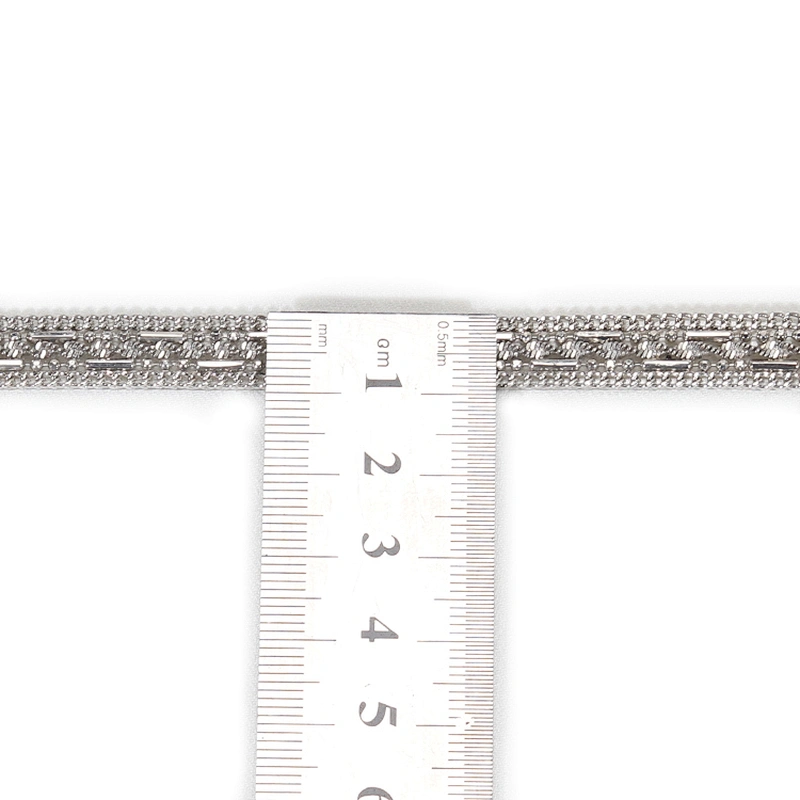 Bulk Decorative Rhinestone Brass Beaded Hot Fix Transfer Trim