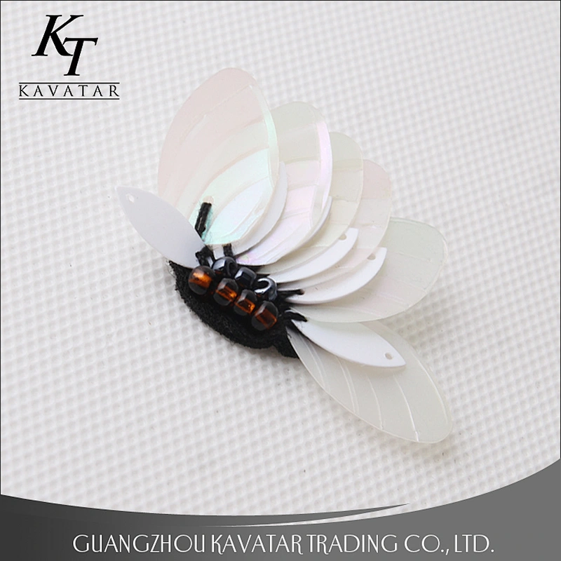 Kavatar Manufacturer Wholesale Flower Applique Custom Sequin Patches For Clothes