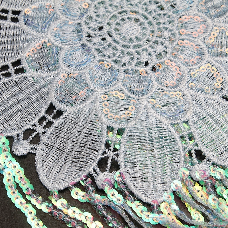 Factory supplies water - soluble bead embroidery clothing accessories lace embroidery fabric sequins decoration