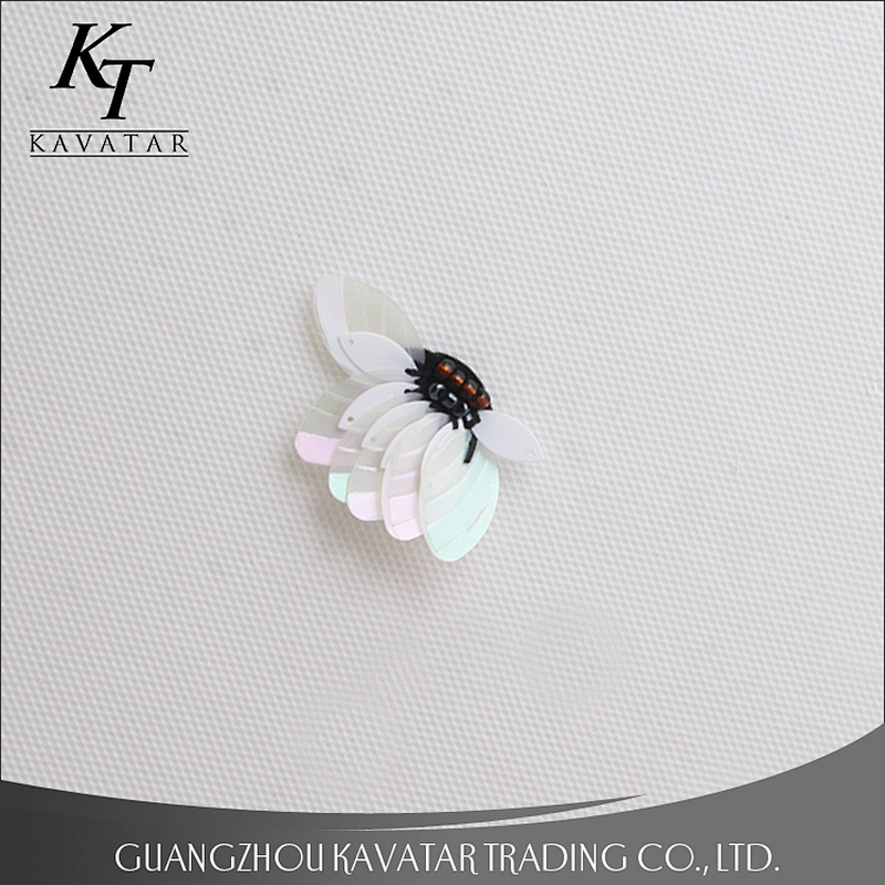 Kavatar Manufacturer Wholesale Flower Applique Custom Sequin Patches For Clothes