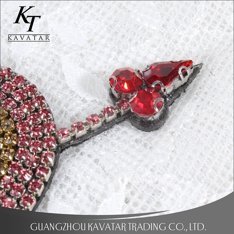 Bling bling Rhinestone Love Heart Sword Patch for Clothing,Bags Decoration Patch DIY Design