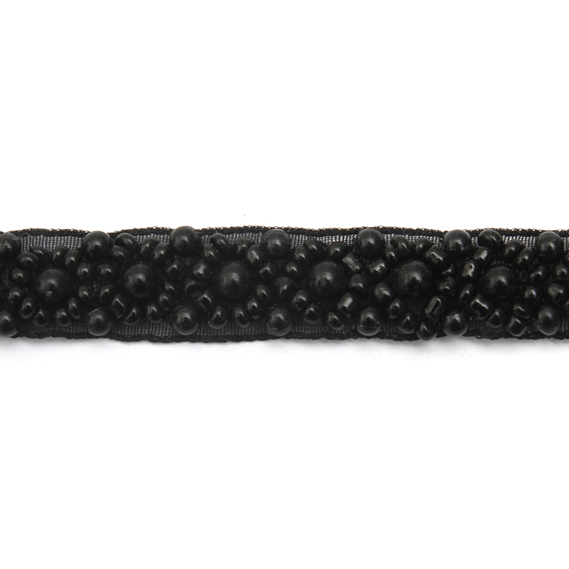 kavatar  wholesale new Handmade Bead lace Embroidered Tulle Trim wedding with Accessories Beads Crystals & Rhinestones