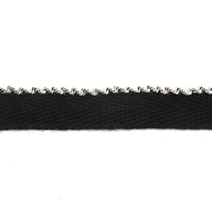 Wholesale Chain lace trim sequins 1.2 cm Sew-On lace trim Polyester Lace trimmings for clothes  Accessories  Cotton