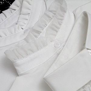 The Korean version of the removable collar dress and shirt for women in the workplace is available from stock