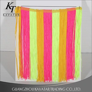 Wholesale fancy long fringes trim for dance dress