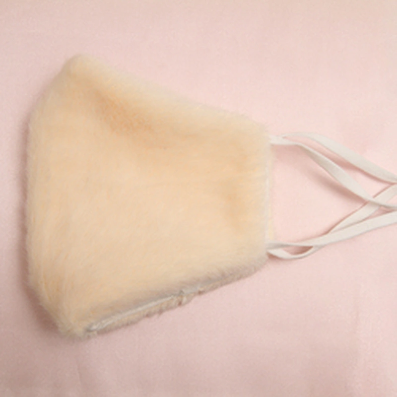 Wholesale winter furry masks warm and dust - proof temperament fashion masks