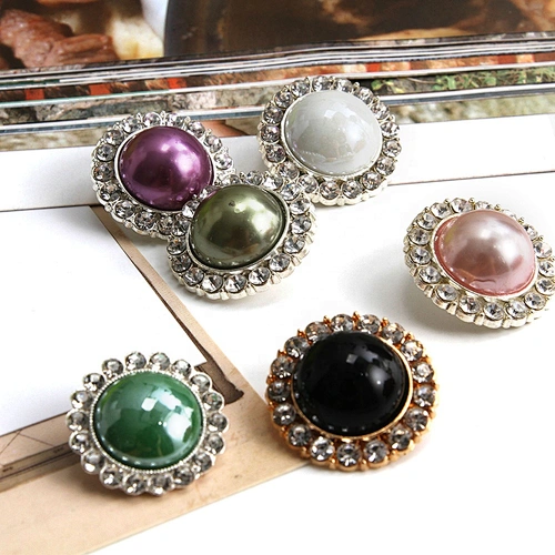 Clothing accessories set diamond buttons, clothing coat accessories buttons wholesale