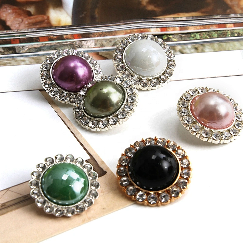 Clothing accessories set diamond buttons, clothing coat accessories buttons wholesale