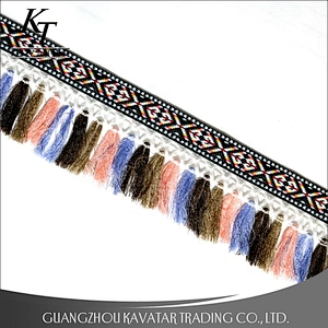 Fashion Colorful Shoes Curtain Tassel Trimming