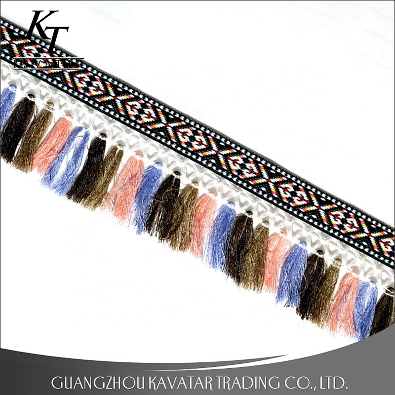 Fashion Colorful Shoes Curtain Tassel Trimming