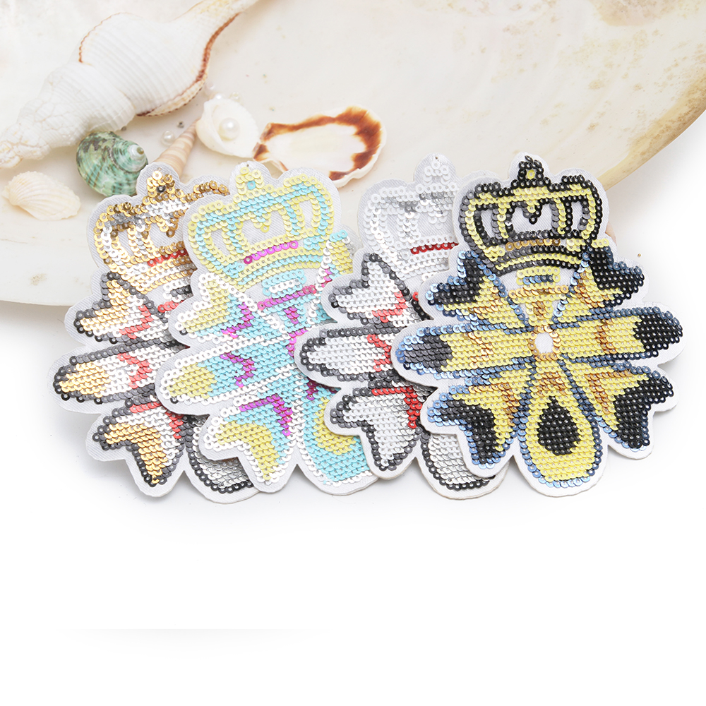 wholesale sequin patch applique designer badges patches cloth stickers Sew on for clothing accessories decoration 3D patch