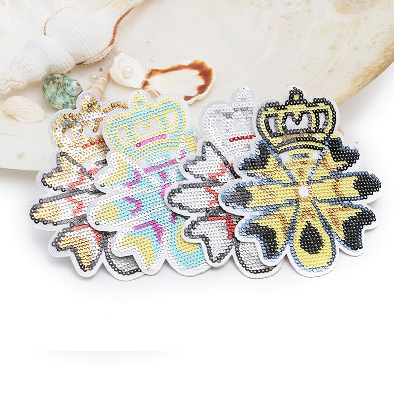 wholesale sequin patch applique designer badges patches cloth stickers Sew on for clothing accessories decoration 3D patch