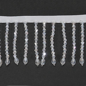 Multi-color Decorative Crystal Rhinestone Fringe Tassel Trim for Fashion Accessories Garments Design