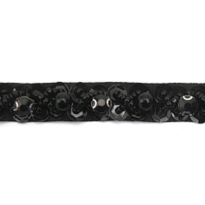kavatar  wholesale new Handmade Bead lace Embroidered Tulle Trim wedding with Accessories Beads Crystals & Rhinestones