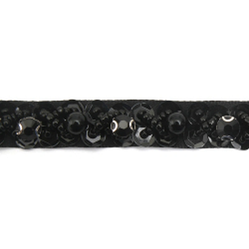 kavatar  wholesale new Handmade Bead lace Embroidered Tulle Trim wedding with Accessories Beads Crystals & Rhinestones