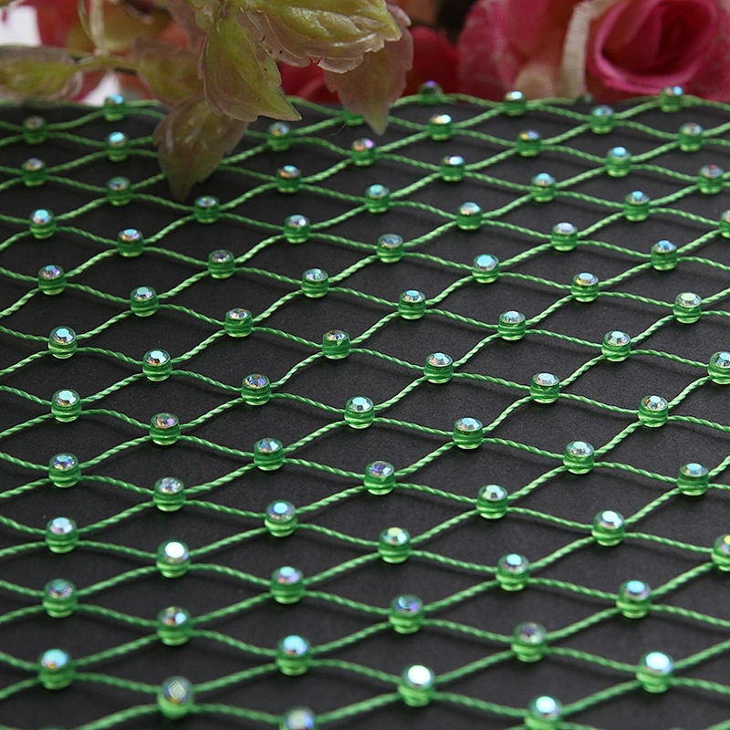 Wholesale Rhinestone Mesh crystal rhinestone mesh Fabric for rhinestone face mask bling bling crystal mesh