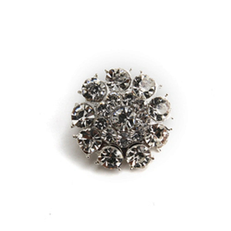 Korean version of clothing rhinestone buttons new rhinestone buttons crystal pearl clothing accessories wholesale buttons