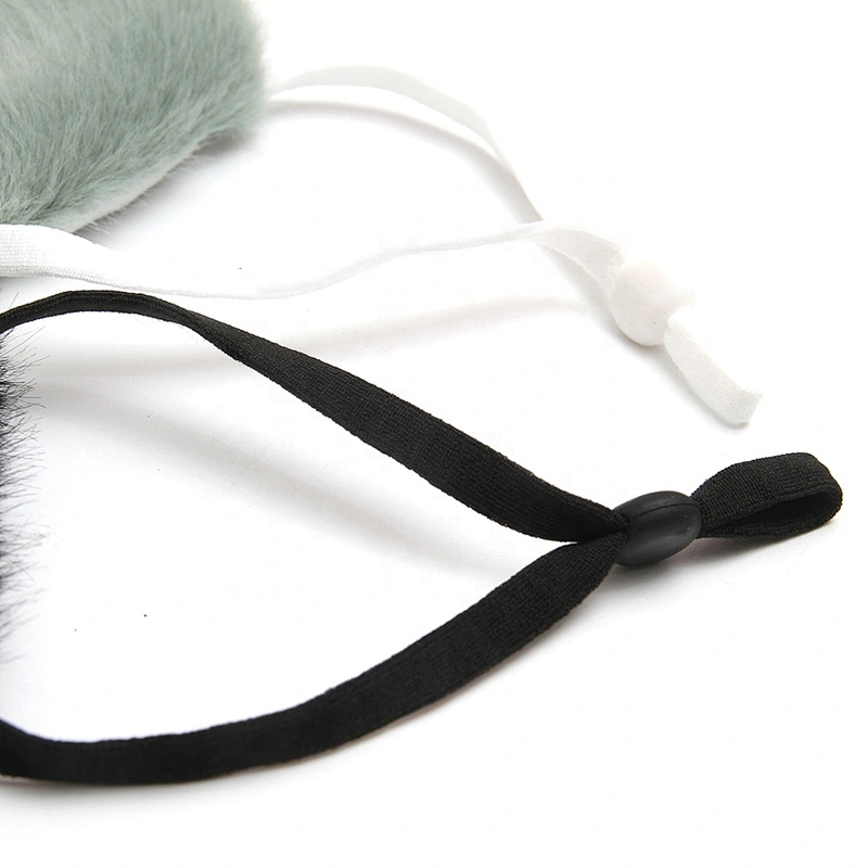 Wholesale winter furry masks warm and dust - proof temperament fashion masks