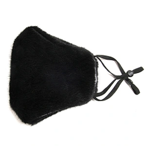 Wholesale winter furry masks warm and dust - proof temperament fashion masks