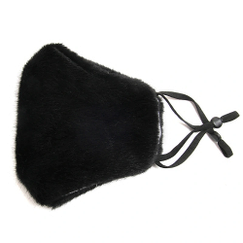 Wholesale winter furry masks warm and dust - proof temperament fashion masks