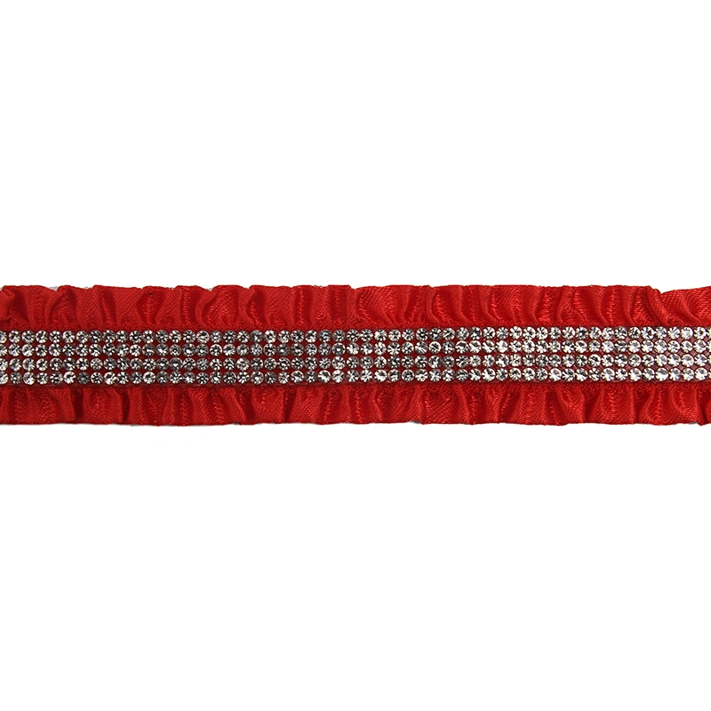 Wholesale Rhinestone by  Shoes Slippers Sandals Accessories upper for sandal women Cotton lace trim