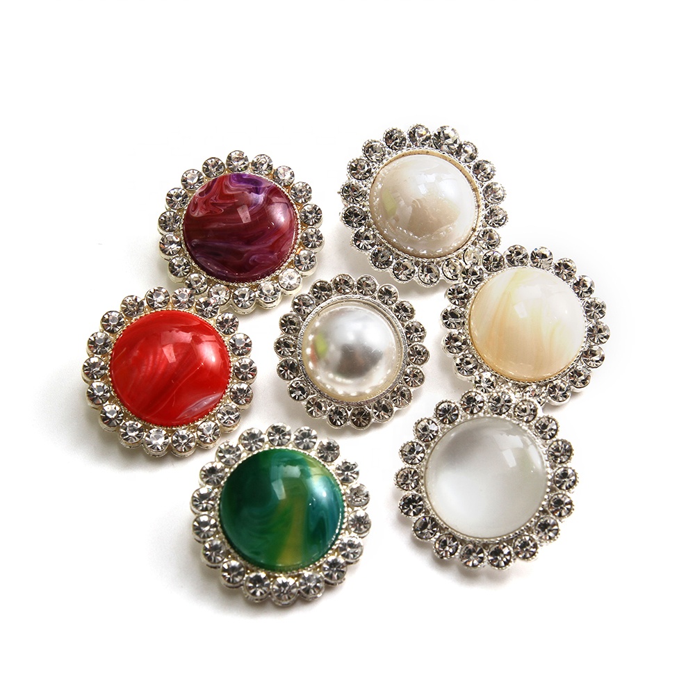 Clothing accessories set diamond buttons, clothing coat accessories buttons wholesale