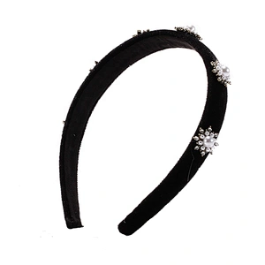 Manufacturers direct European and American style black winter hairband retro street ring hair accessories
