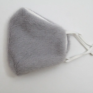 Wholesale winter furry masks warm and dust - proof temperament fashion masks