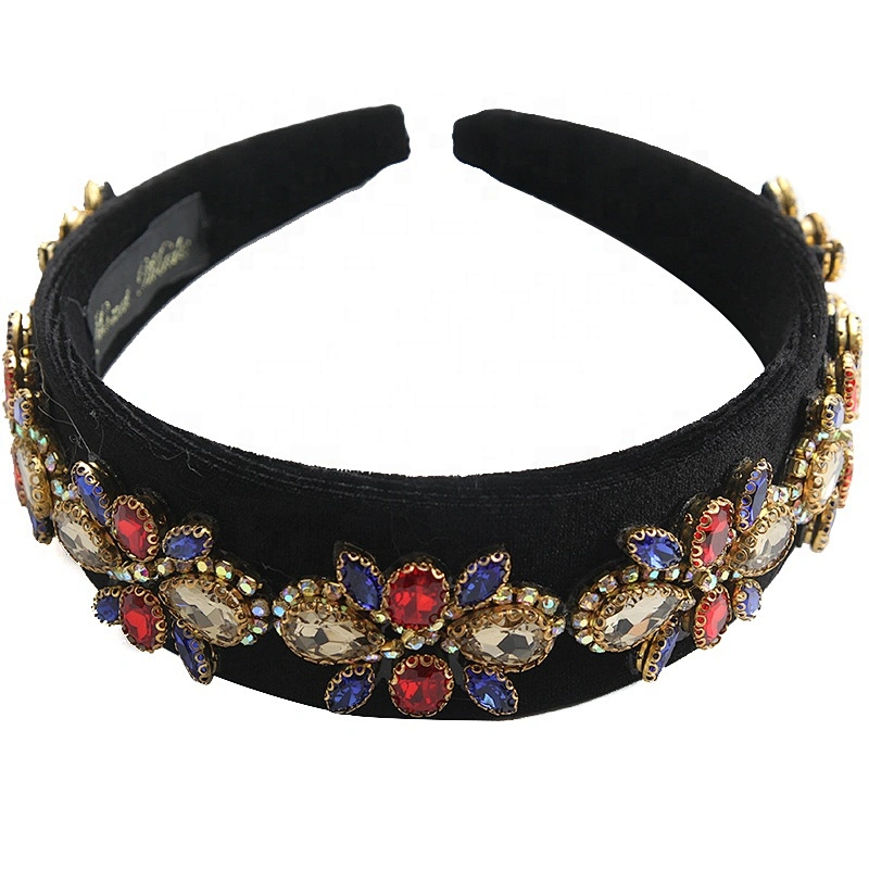 Wholesale Rhinestone headbands headband for woman Furry Headbands Women hair band fashion