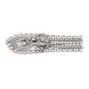 Wholesale Women Evening Party Dress Rhinestone Chain Trim crystal chain trim apparel Accessories