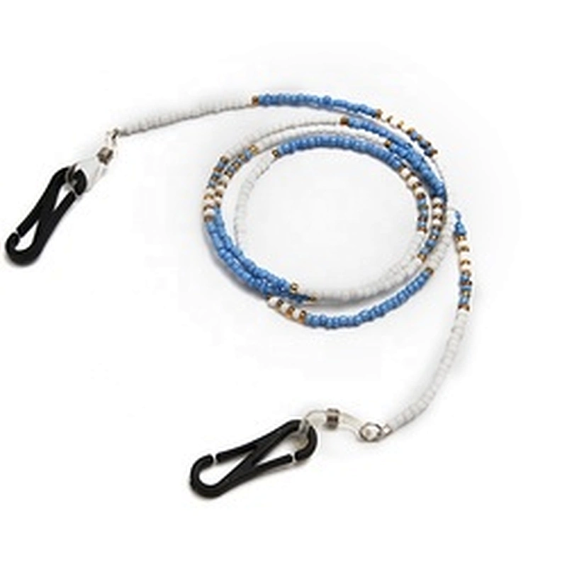 The latest trend of face masking rope custom eyewear rope string necklace beaded clothing ribbon