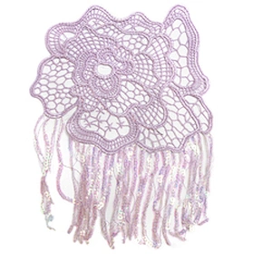 Wholesale water - soluble bead embroidery lace clothing accessories can be decorated wedding dress shoes and hats