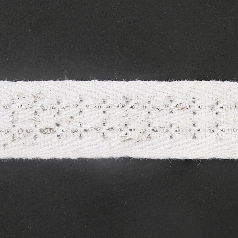 lace fabric beaded ribbon lace trim ribbon Design Lace Trims Studs Bead Rivets Trims