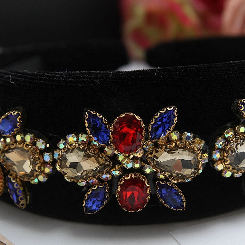 Wholesale Rhinestone headbands headband for woman Furry Headbands Women hair band fashion