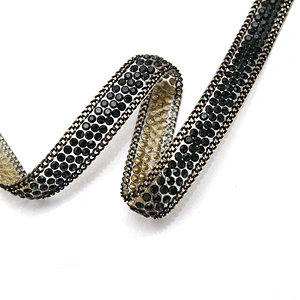 wholesale hot fix tape with rhinestone hot fix trimming chain glitter trim for DIY garment dresses Accessories