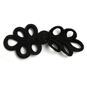 Chinese knot button frog closure style Handmade clasp High-end belt dress decorative buckle gold  nine hole lute plate buckle
