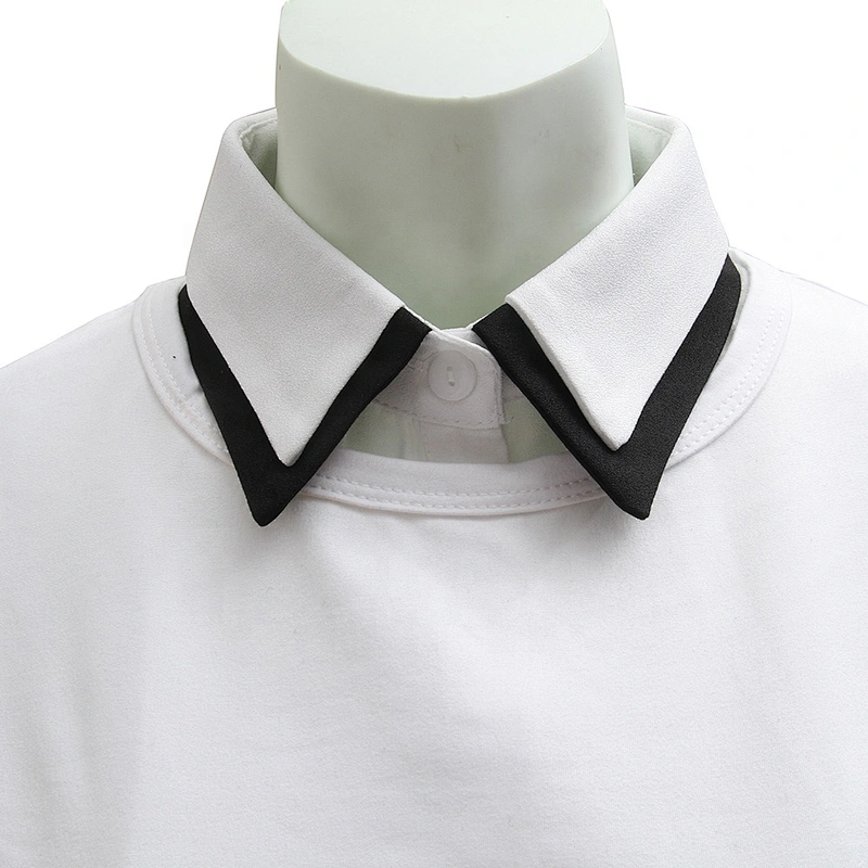Korean version versatile black and white false collar shirt false collar women's clothing accessories shawl cravat