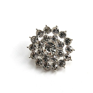 Korean version of clothing rhinestone buttons new rhinestone buttons crystal pearl clothing accessories wholesale buttons