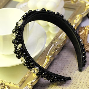 wholesale beads girl rhinestones headgear bride hair band party designer hairband hair accessories luxury women baroque headband