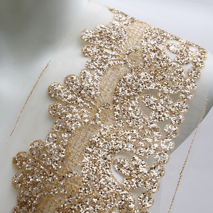 Fashion hand bronzing manual bar code lace clothing accessories