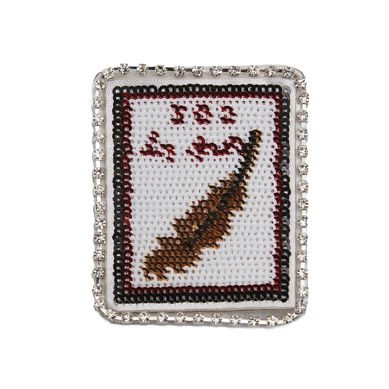 wholesale  designer badges patches cloth stickers Sew on for clothing accessories decoration 3D patch rhinestone sequin patch