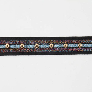 Copper Studs beaded ribbon trim fabric diy handmade costume dress sewing Design Rivets Trims