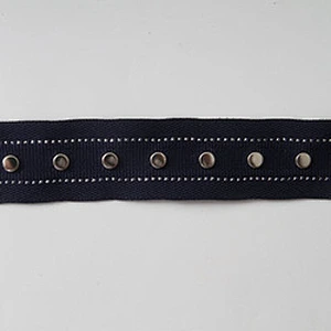 Rivet beaded ribbon trim lace fabric  diy handmade costume dress sewing Studs beads lace trim