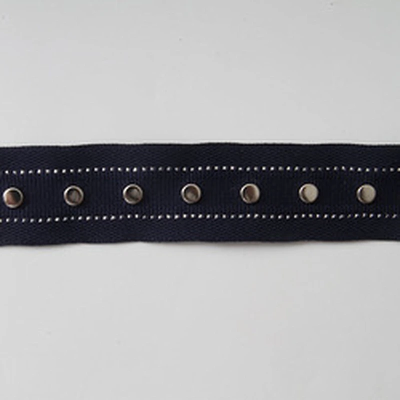 Rivet beaded ribbon trim lace fabric  diy handmade costume dress sewing Studs beads lace trim
